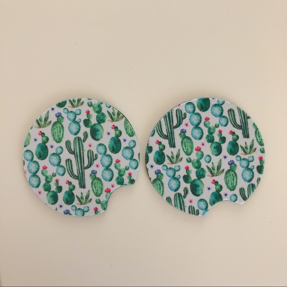 Cactus Car Coaster Set